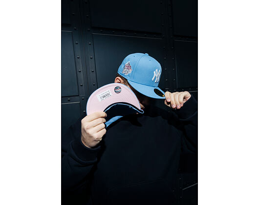 Kšiltovka New Era - MLB Seasonal 59FIFTY - NY Yankees - Sky Blue / Pink UV