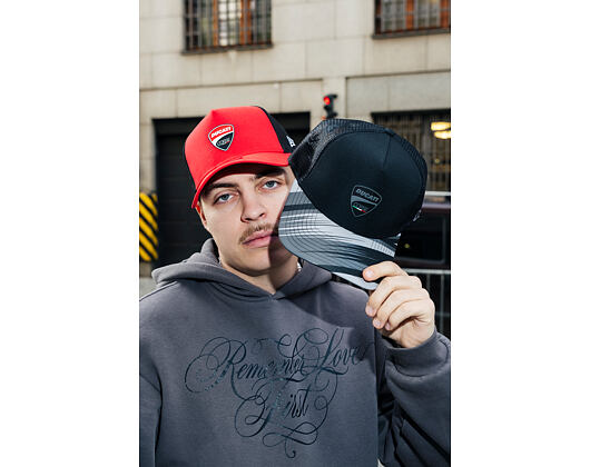 Kšiltovka New Era - Ducati Motor Print 9FORTY Trucker - Black