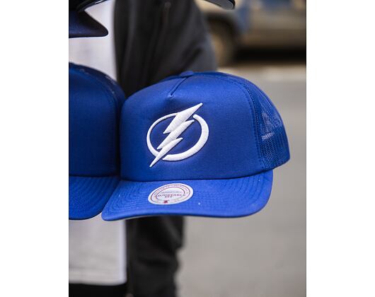 Kšiltovka Mitchell & Ness - Tampa Bay Lightning - Evergreen Trucker - Blue