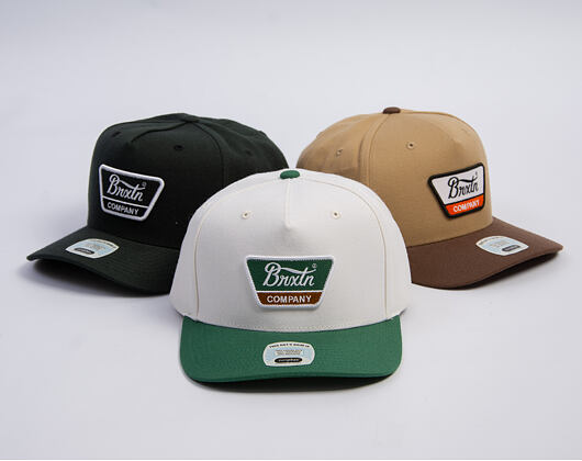 Kšiltovka Brixton - Linwood MP Snapback - Off White/Primal Green