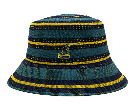 Klobouk Kangol - Tropic Resort Stripe Lahinch - Celestial Teal Multi