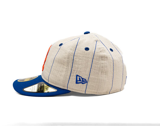 Kšiltovka New Era - MLB Retro Linen Pinstripe 59FIFTY Retro Crown - NY Mets - Mr. Met - Off White