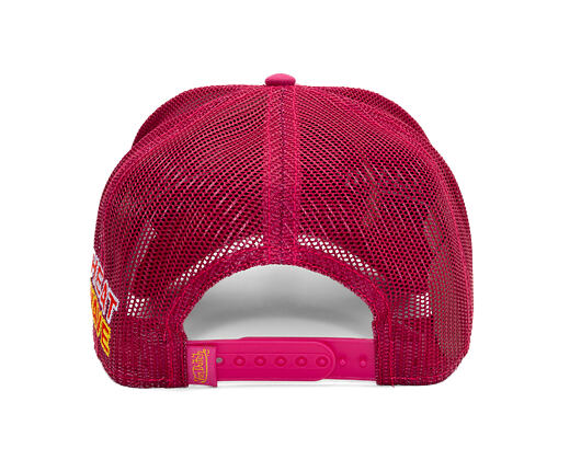 Kšiltovka Von Dutch - Trucker - Cali Patch Heat Wave Pink/Red