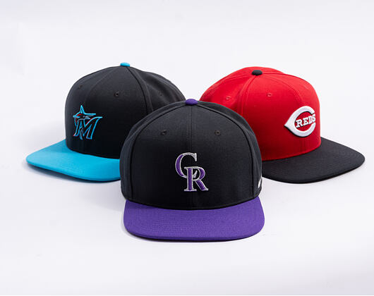 Kšiltovka Nike - Dri-Fit Pro - Colorado Rockies - Black 00A/Court Purple 51L