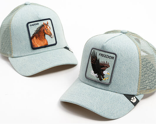 Kšiltovka Goorin - Denim Eagle - Light Denim