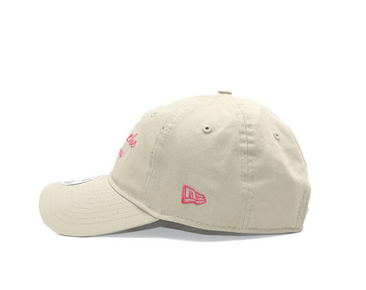 Dámská Kšiltovka New Era - Branded Slogan 9TWENTY - Stone / Pink