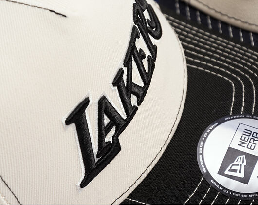 Kšiltovka New Era - NBA City Icon 9FORTY A-Frame - LA Lakers - Cream / Black