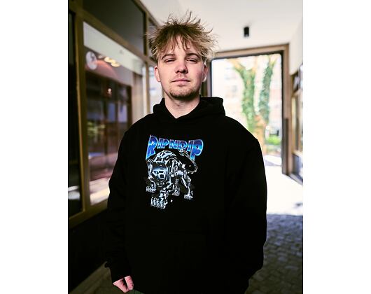 Mikina Rip N Dip - Cyborg Hoodie (Black Wash)