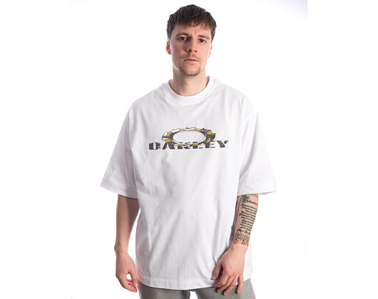 Triko Oakley - Heritage Metal Short Sleeve Tee - White
