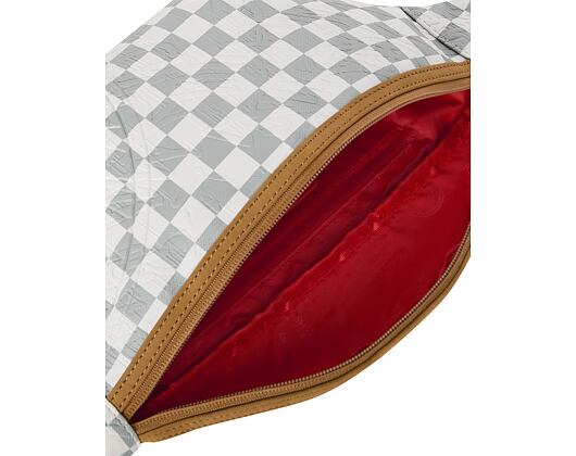Ledvinka Sprayground - Graff Embossed Cream Check Savvy Crossbody