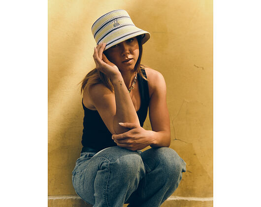Klobouk Kangol - Tropic Resort Stripe Lahinch - Butter Chiffon Multi