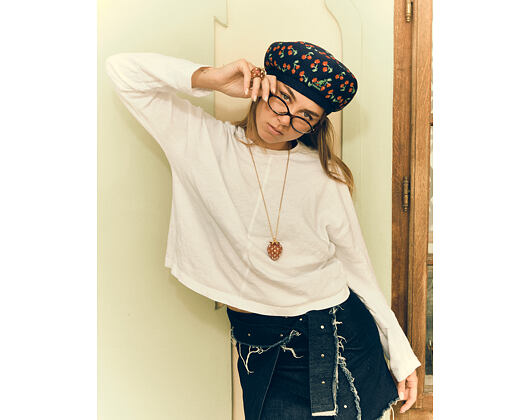 Baret Kangol - Tropic Cherry Jax Beret - Navy