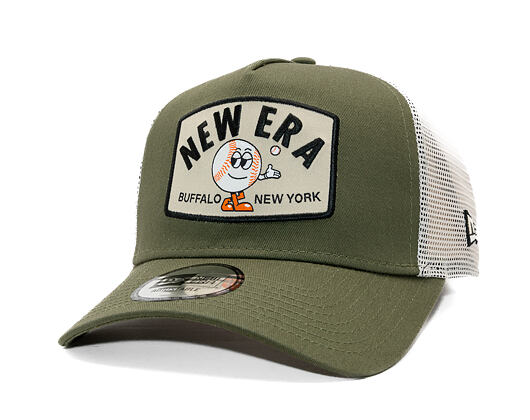 Kšiltovka New Era - Branded Summer Patch 9FORTY A-Frame Trucker - New Olive