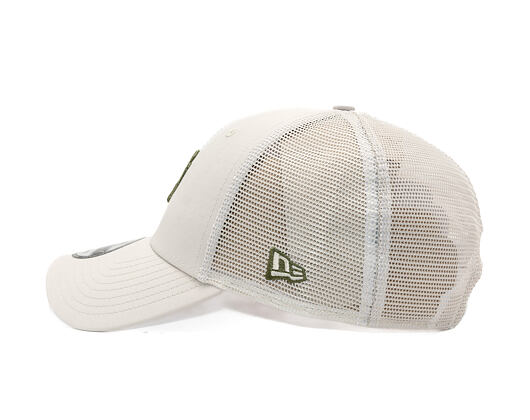 Kšiltovka New Era - MLB Midi Homefield 9FORTY Trucker - NY Yankees - Stone / New Olive