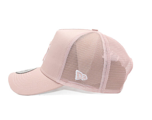 Kšiltovka New Era - MLB Outline 9FORTY A-Frame Trucker - NY Yankees - Pink Rouge / White