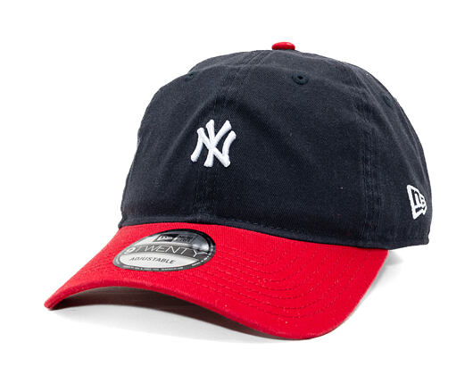 Kšiltovka New Era - MLB Mini Logo Washed Contrast 9TWENTY - NY Yankees - Navy / Scarlet