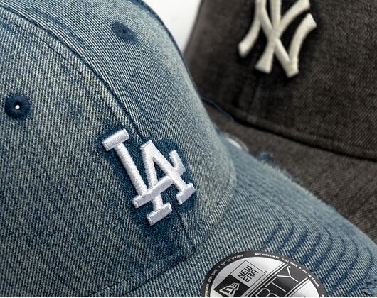 Kšiltovka New Era - MLB Acid Wash Denim 9FORTY - LA Dodgers - Pastel Blue