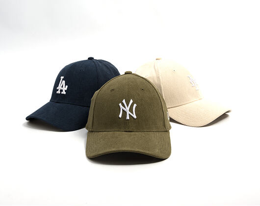 Kšiltovka New Era - MLB Soft Cord 9FORTY - NY Yankees - New Olive