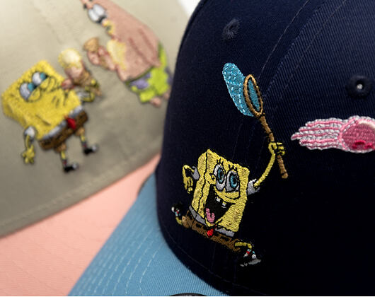 Dětská Kšiltovka New Era - Spongebob 9FORTY - Spongebob - Ocean Blue / Blue