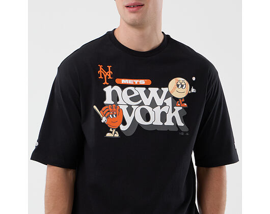Triko New Era - MLB Icon Graphic Tee - NY Mets - Black
