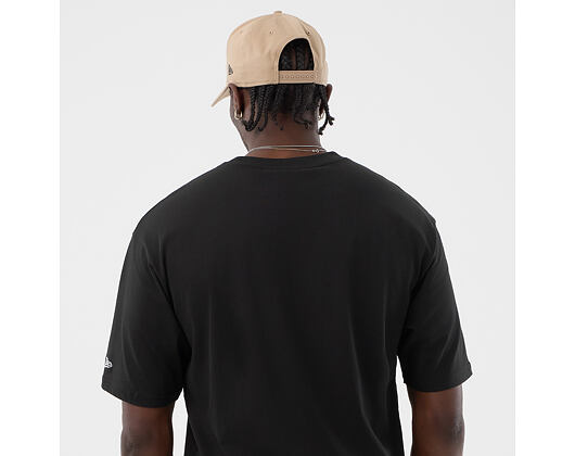 Triko New Era - Branded Oversized Graphic Tee - Black