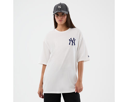 Triko New Era - MLB Cap Graphic Oversized Tee - NY Yankees - White