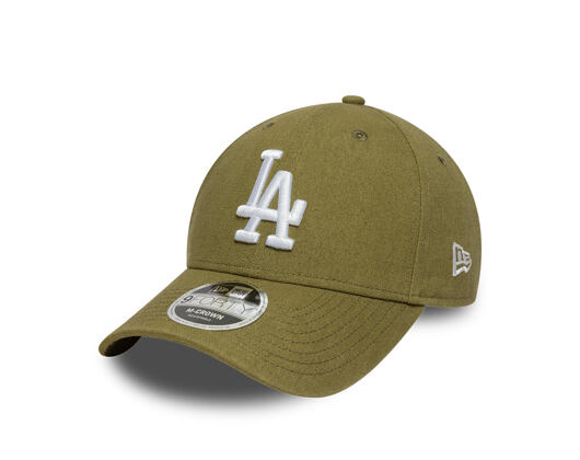 Kšiltovka New Era - MLB Linen 9FORTY M-CROWN - LA Dodgers - New Olive
