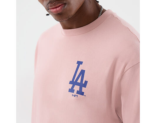 Triko New Era - MLB Cap Graphic Oversized Tee - LA Dodgers - Pink Rouge