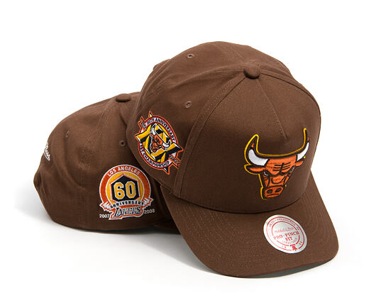 Kšiltovka Mitchell & Ness - NBA - Chestnut Peak - Chicago Bulls - Brown