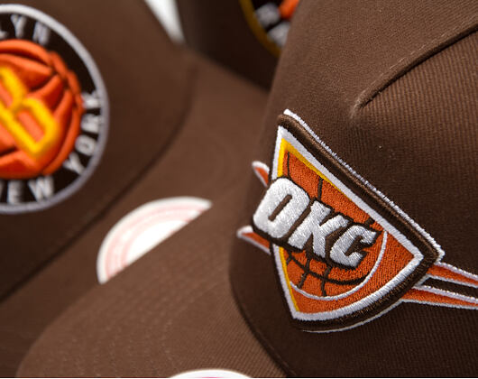 Kšiltovka Mitchell & Ness - NBA - Chestnut Peak - Oklahoma City Thunder - Brown