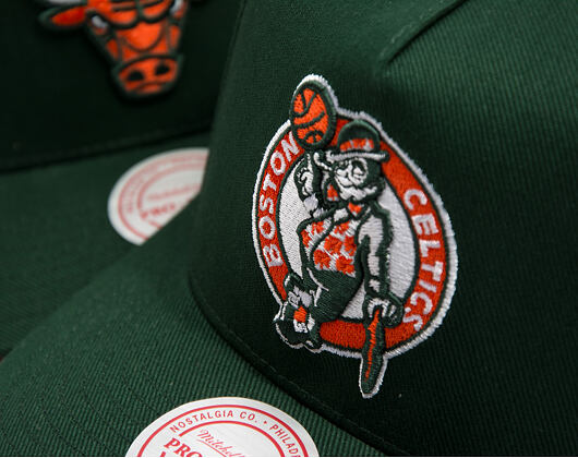 Kšiltovka Mitchell & Ness - NBA - Emerald Slam - Boston Celtics - Green/Orange