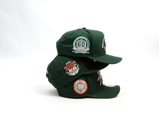 Kšiltovka Mitchell & Ness - NBA - Emerald Slam - New York Knicks - Green/Orange