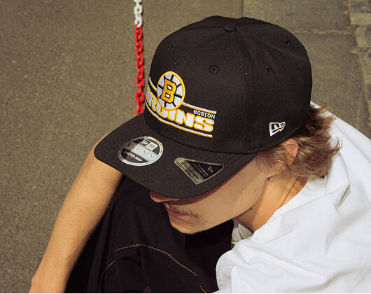 Kšiltovka New Era - NHL Stated 9SEVENTY Stretch-Snap - Boston Bruins - Team Color