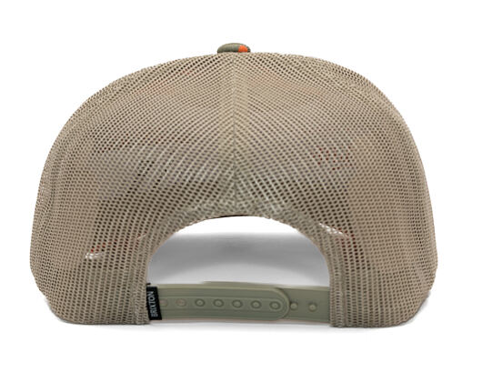 Kšiltovka Brixton - Henry Mp Trucker Hat - Orange Duck Camo/Orange