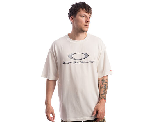 Triko Oakley - New Retro Tee X-Metal 3.0 - Ceramic White
