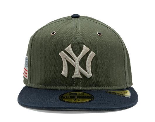 Kšiltovka New Era - MLB Three Looms "American Herringbone" 59FIFTY - NY Yankees - Team Color