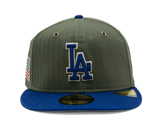 Kšiltovka New Era - MLB Three Looms "American Herringbone" 59FIFTY - LA Dodgers - Team Color