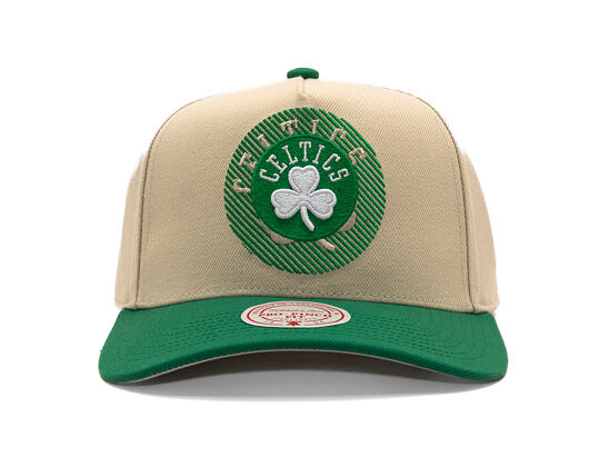 Kšiltovka Mitchell & Ness - Off Tilted - NBA - Boston Celtics - Off White