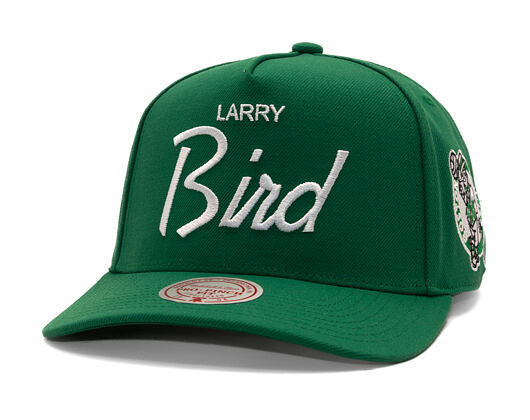 Kšiltovka Mitchell & Ness - Player Script Hwc - NBA - Boston Celtics - Larry Bird - Green