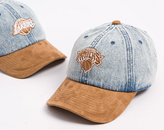 Kšiltovka Mitchell & Ness - Den Suede Strapback - NBA - New York Knicks - Blue