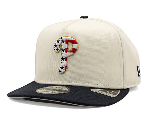Kšiltovka New Era - MLB "American Flag" 9FIFTY - Philadelphia Phillies - Chrome White