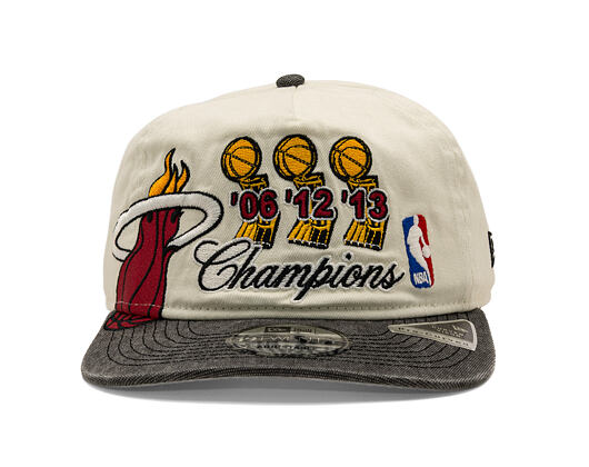 Kšiltovka New Era - NBA "Hardwood Classic Champions" 19TWENTY - Miami Heat - Chrome White / Team Col