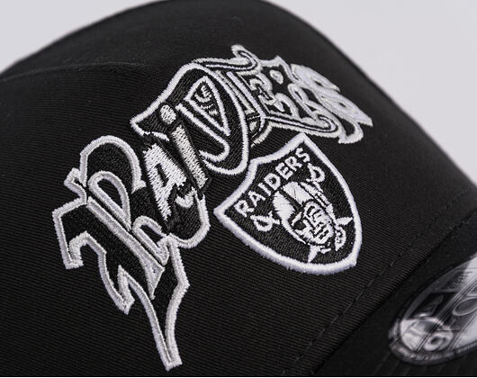 Kšiltovka New Era - NFL "Letter" 9FORTY A-Frame - Las Vegas Raiders - Black