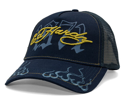 Kšiltovka Ed Hardy - 1971 5 Panel Trucker Cap - Navy