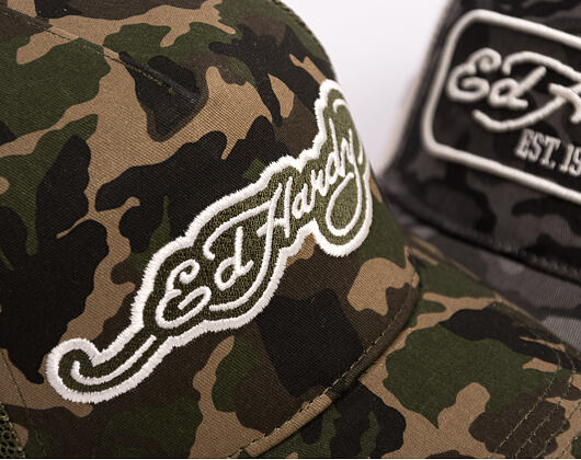 Kšiltovka Ed Hardy - Embroidery Applique Cord 5 Panel Trucker Cap