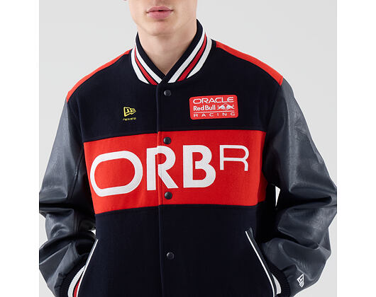 Bunda New Era - F1 Wordmark Varsity Jacket - RED BULL F1 - Navy Blue