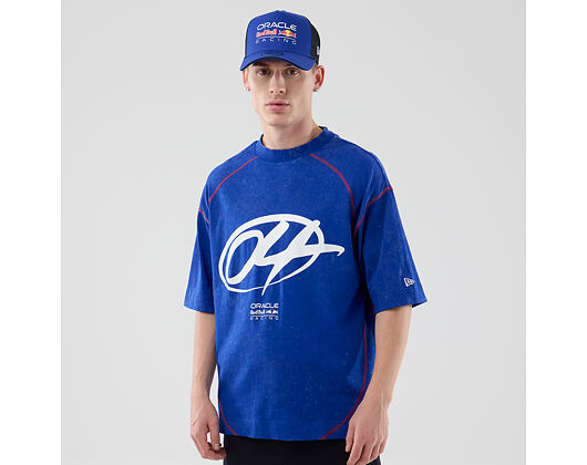 Triko New Era - F1 Drop Shoulder Tee - RED BULL F1 - Blue