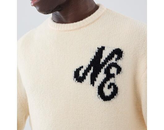 Svetr New Era - Branded Knit Sweater - Cream
