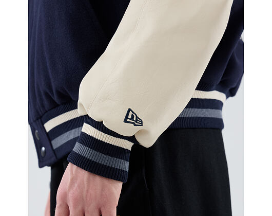 Bunda New Era - Branded Oversized Varsity Jacket - Navy