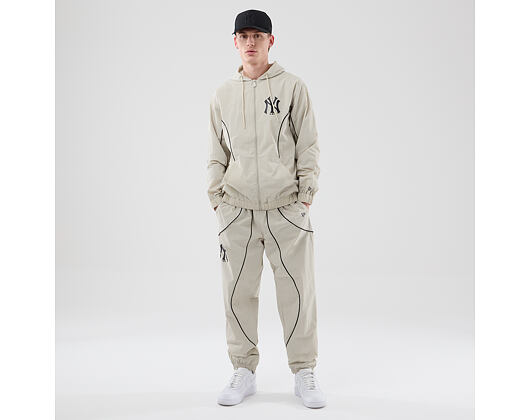 Kalhoty New Era - MLB Piping Track Pants - NY Yankees - Stone